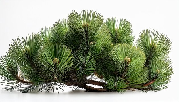 pinus pinaster clump maritime pine cluster pine isolated on a white background premium nature cutout