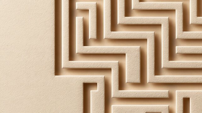 Intricate stone maze abstract background design