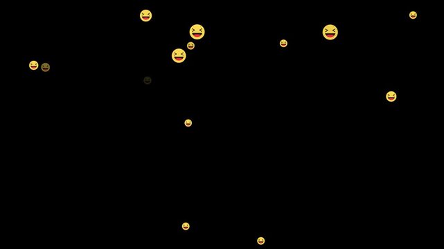 Like button, heart shape, love, animated react emotion icon isolated on black background. Social media icons Like Facebook tiktok instagram. Thumbs up icon animation. Like button signs flying up. 