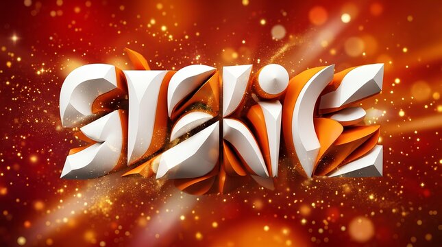 Dynamic 3D stylized Sale typography on a vibrant red and orange glowing background.