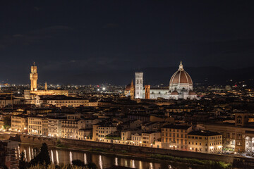 Fototapeta premium The night view of Florence