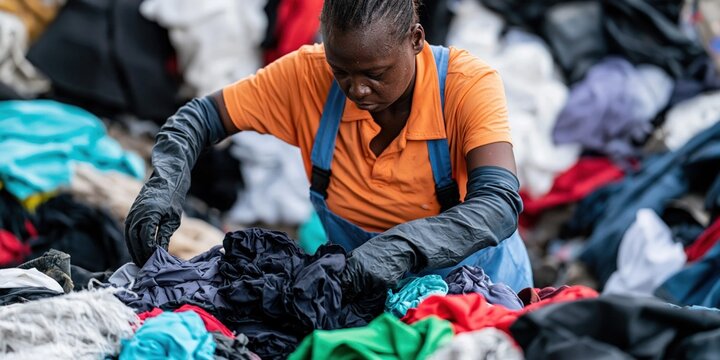 Sorting textiles for reuse in an impoverished community