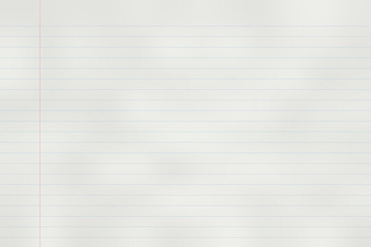 White ruled paper with a red margin line on the left, suitable for notes and assignments