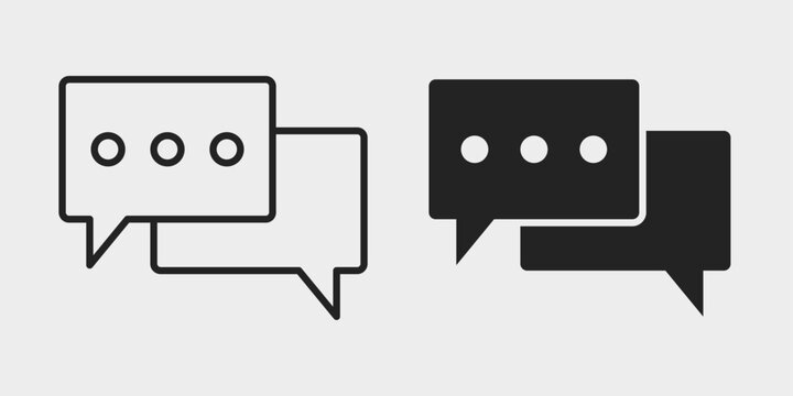 Customer support chat icon representing online assistance, communication, and service interaction.