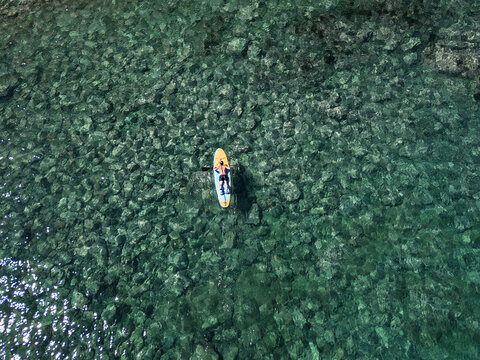 Man on a SUP Board