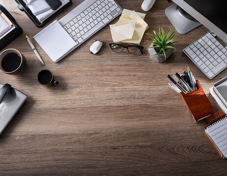 cluttered versus organized office workspace desks