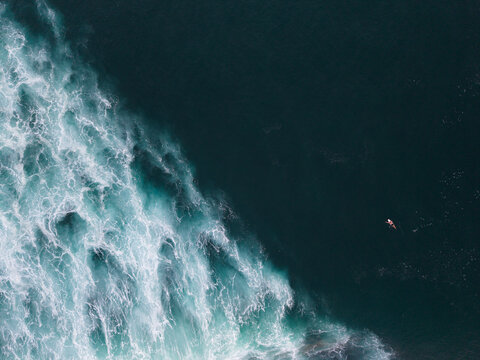 Whitewash and small Waves Along the Coast of Uluwatu