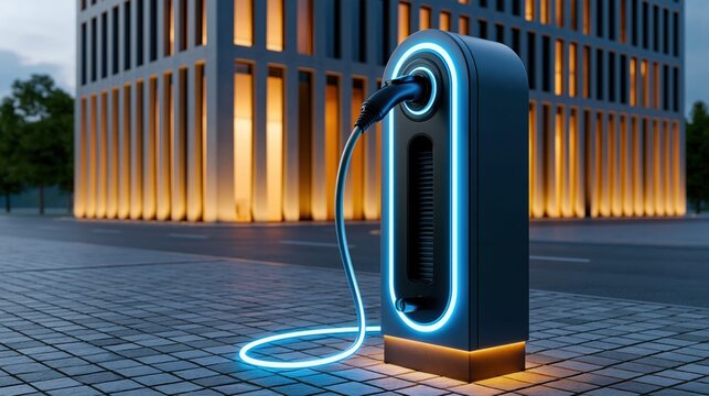 Electric future urban mobility innovation technology concept