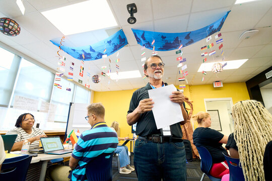 Teacher Portrait as a speaker