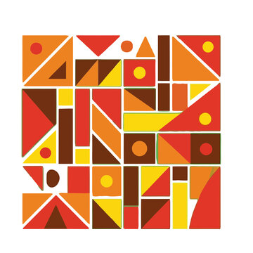 Geometric Shapes Composition