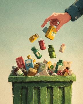 Dispose of old medicine