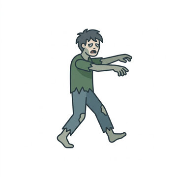cartoon of a zombie 