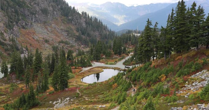 Mt. Baker-Snoqualmie National Forest, Washington.  Hiking in the Artist Point area.
