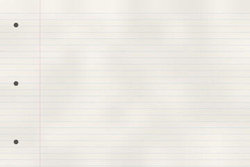 Notebook paper background with lines and holes © JALAL UDDIN