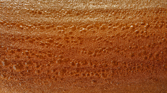 Close-up macro view of flat smooth melting solder texture