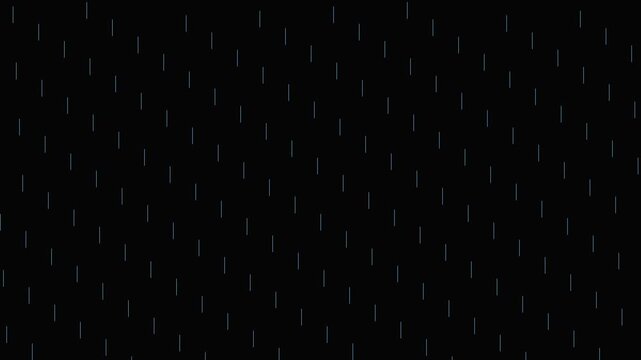 Blue dashed lines falling vertically on a solid black background