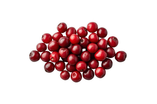 Pile of glossy red berries