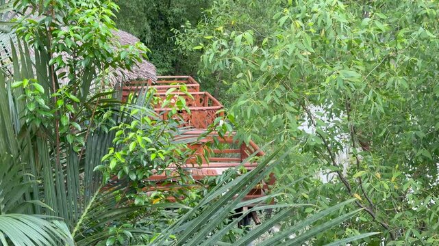 Eco Villa Among Lush Greenery in Sundarbans, Bangladesh &mdash; Ecotourism Concept
