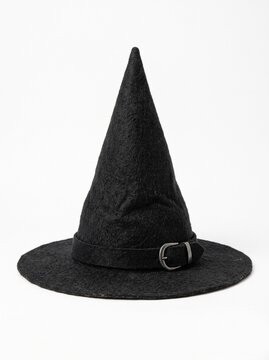 Witch hat isolated on white background
