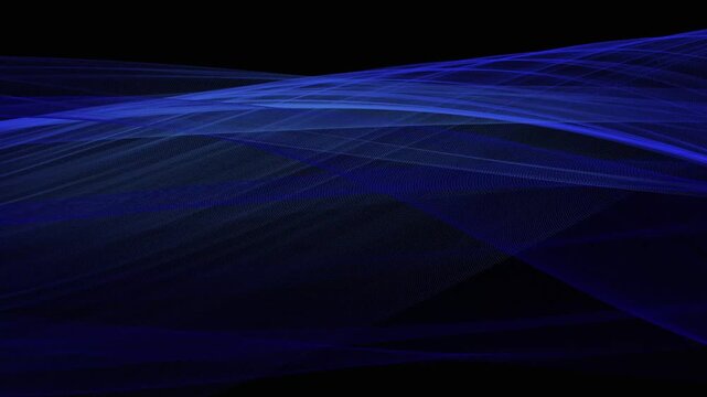 An abstract, elegant background made of delicate, fine mesh fabric with airy folds; a gradient of blue‑cyan; a looping animated background.