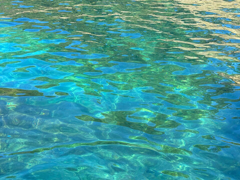 Sea serene turquoise blue waters 