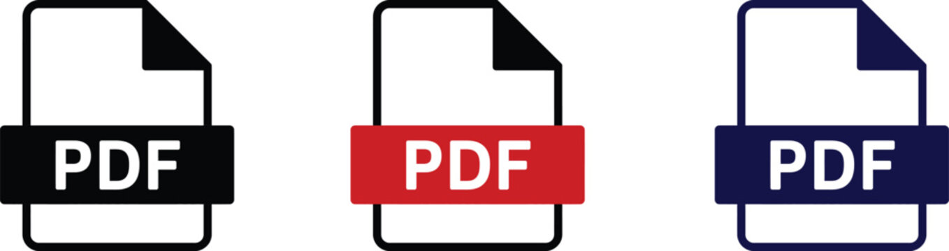 File Name Extension PDF Type icon, document file format symbol for digital files, business reports, office documents, file sharing, and vector design.
