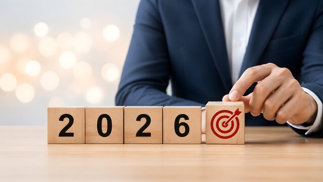 Strategic foresight and planning for 2026 a business professional focusing on achieving long term goals and future success