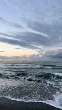 sunset over the sea
