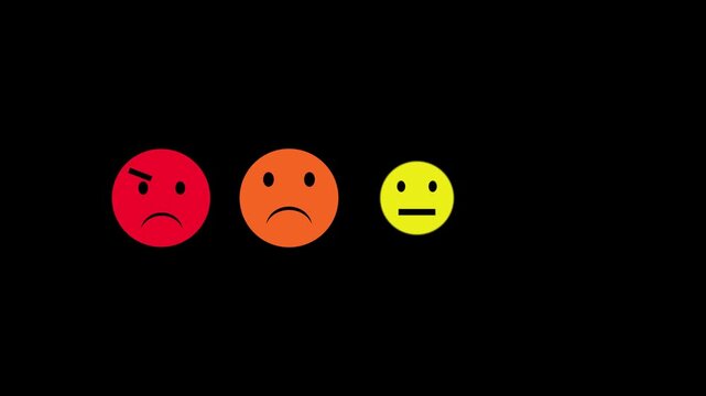 emoji all moods angry, sad, happy, cool all emoji icon animation stock footage 4k video resolution 16 by 9 ratio