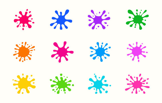 Paint splatter svg bundle, Paint splatter vector illustration, Paint splats svg, Paint svg, Color splat vector, Paint splatter clipart. 