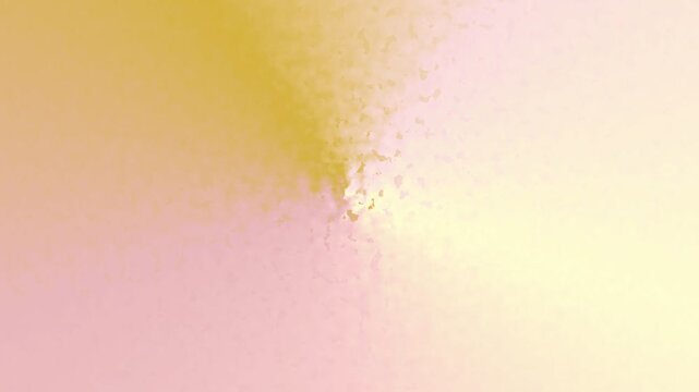 Abstract rose gold crumpled metallic texture rotating slowly with soft shimmering light.