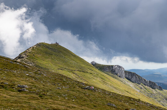 amazing summer landscape in Bucegi mountains