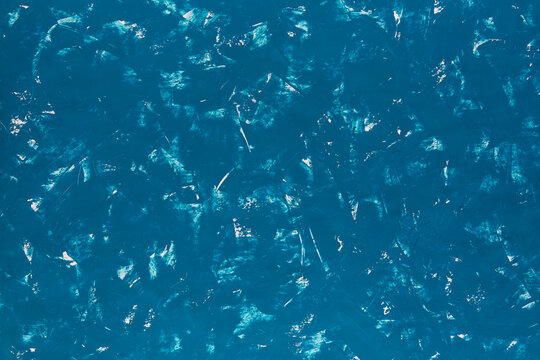 Deep blue water ripples with light reflections. Surface movement suggests gentle, natural motion. Ideal for serene, aquatic, or abstract design projects