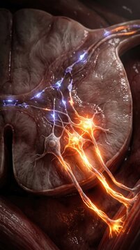 Spinal nerve dysfunction: tetanus pathogen, lockjaw manifest, Clostridium tetani, trismus spasm, opisthotonos posture, generalized contract, tetanospasmin poison, neural disrupt, impulse signal.