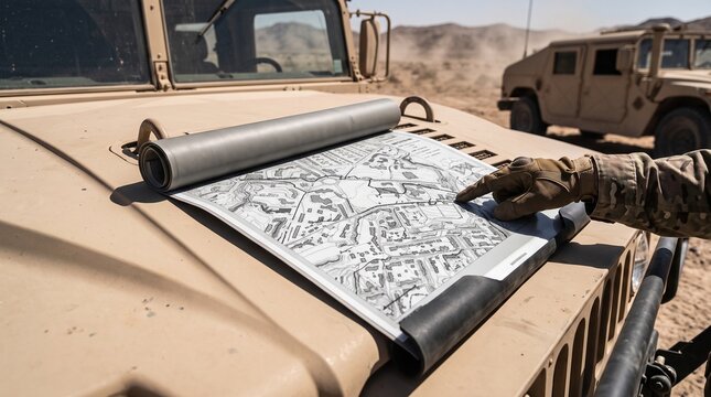 Rugged Flexible E-Paper Tactical Map