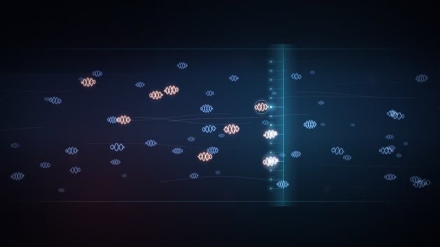 Liquid Biopsy DNA Fragments Captured By Microfluidic Membrane Animation