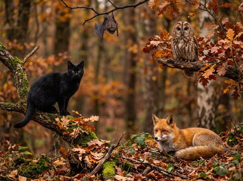 fox in the woods