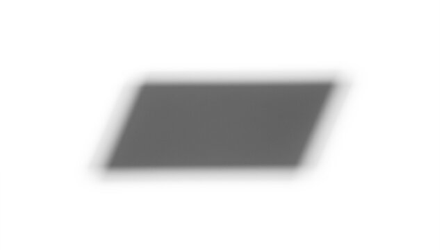 Diagonal parallelogram shadow effect isolated on transparent background for branding