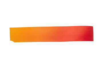 Obraz premium Orange to red gradient brush banner