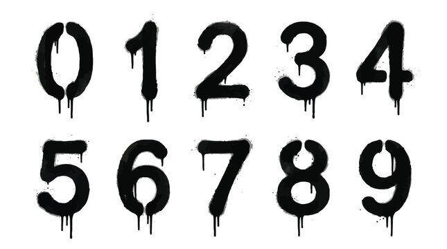 Spray Paint Numbers Images – Browse 10,864 Stock Photos, Vectors