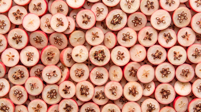 Karonda Slices Seamless Pattern Background Texture