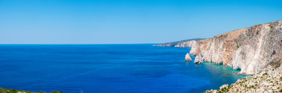 West coast of Zakynthos island, Greece, in summer
