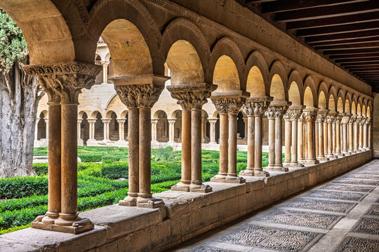 Romanesque Cloister Paired Columns, Santo Domingo de Silos, Spain
