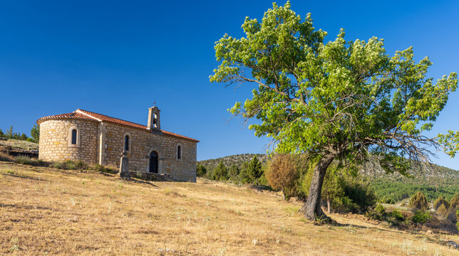 Historic Romanesque Hermitage Virgen del Camino, Santo Domingo Silos, Spain