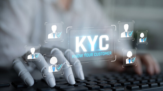 Advanced KYC Technology Implementation for Financial Institutions with Digital Interface and Data Security Concepts Sigmoid