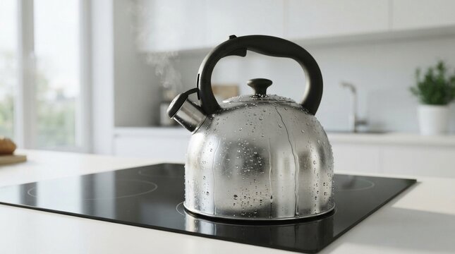Condensation on metal kettle