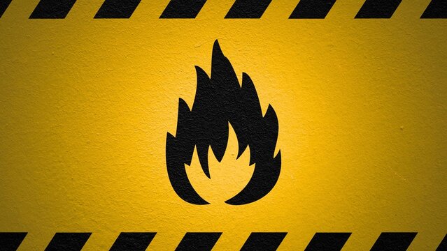 abstract background with fire