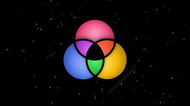 Abstract Procedural Geometric Triquetra Loop Seamless Motion Loop 4K