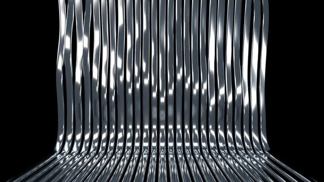 Metal wall curve stripe bg able to loop endless 4k