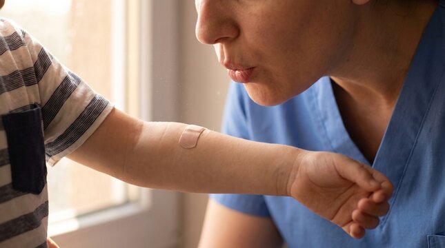 Healthcare provider examining patient arm during medical consultation